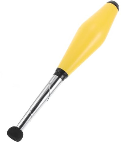 ibasenice Kinderspielzeug Jonglierkeulen-zubehör Jonglierclub-Spielzeug Ultraleichte Jongliernadeln Clown-jonglierstock Jonglierstock Für Den Außenbereich Zirkus-jonglierklubs Plastik Yellow