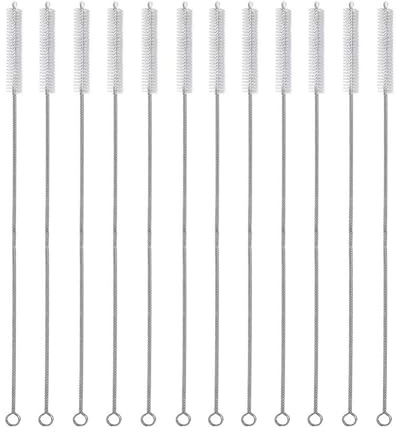 TMTGTS Rengöringsborste 150 x 12 mm 12 st. provrör borste mjölkslangborste slangborste rengöringsborstar sugrör borstar sugrör borstar reagensglasborste flaskborste sugrör borste sugrör borste