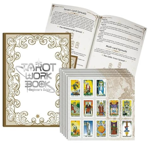 Tarot Card Reading Journal - Witch Workbook, Vintage Astrology Notebook, Divination Energy Log, Spiritual Daily Planner, Celestial Recording Book, Mystical Ritual Traacker | Guidance Aid For Meditatio