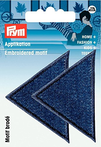 Prym 925470 Applikation Dreiecke groß Jeans dunkel