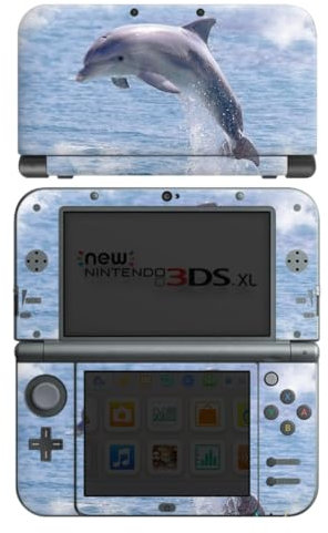 Skin kompatibel mit Nintendo New 3DS XL Folie Sticker Delfine Meer Wal