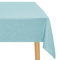 JIUZHEN Blau Tischdecke Abwaschbar Tischdecken Leinenoptik für Esszimmer, Garten, Outdoor,Hochzeiten Wasserabweisend Tischtuch Eckig 135x135 cm