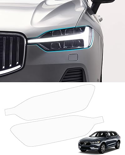 KKTR-CAR Frontscheinwerfer Klarer Schutz PPF Folie für Volvo XC60, Überlappende Scheinwerfer Schutzfolie XC60 Nebelscheinwerfer Schutzfolie (XC60)