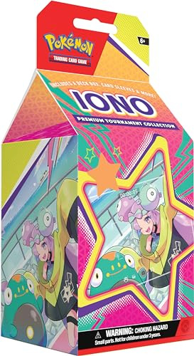Pokémon TCG: Iono Premium Tournament Collection (1 Full-Art Foil Card, 3 Foil Cards & 6 Boosters)