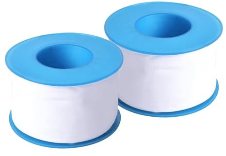Granvoo 2 Rolls Ruban D'étanchéité Imperméable 50mm x 30m, Ruban PTFE Étanchéité Plomberie Auto-Adhésif, Résistant à Chaleur, Ruban Joint pour Salle de Bain Robinets Gaz L'eau Pommeau, Blanc