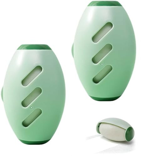 Rullo Magico per Peli - Rullo Adesivo Lavabile e Riutilizzabile - Rimozione Efficace di Peli e Polvere - Set da 2 - Colore Verde Chiaro