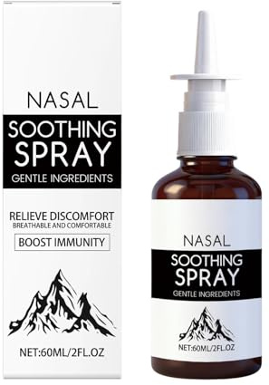 Näsvårdsspray, Andningskomfort Långvarig, Daglig näsdimma med fuktgivande formel, sinusavlastande lösning, näsvårdsprodukt med skonsam spray, personligt bruk för vuxna kvinnor