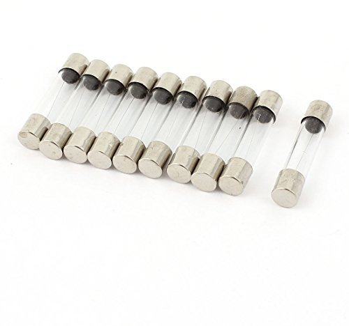 sourcingmap 10Pcs 250V 3.5A Quick Blow Glass Fuses Fast Acting Tubes 6mm x 30mm