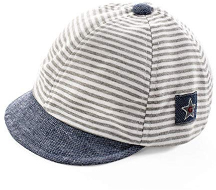 Chapeau de Baseball Soleil Bébé Nouveau-Né Motif Rayures Casquette Visière Large Bord Anti-UV Protection Solaire Chapeau de Plage Piscine Pêche Voyage pour Enfants Garçons Filles 2-12 Mois