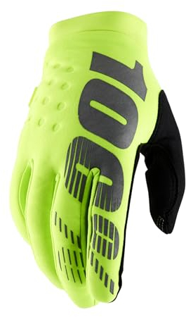 100% Erwachsene Brisker Handschuhe, Neon Gelb, L