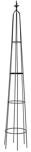 RUDDINGS WOOD Farnhill 295cm Extra Tall Heavy Duty Metal Garden Obelisk - Extra Large Climbing Plant Support Trellis