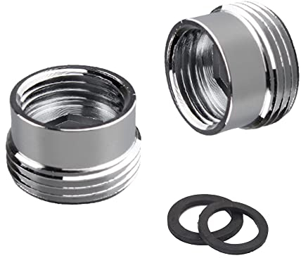 Adaptateur aérateur de robinet en laiton pour machine à laver, lave-vaisselle, connecteur de raccord de tuyau avec adaptateur aérateur de robinet (G1/2 femelle x G3/4 mâle)