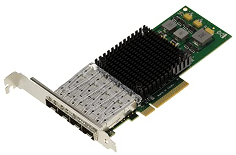 KALEA-INFORMATIQUE PCIe-Controller-Karte LAN 10G Fiber SFP+ LC 4 Ports mit Chipsatz BROADCOM BCM57840 - Quad 10GbE Ethernet Fiber Network Adapter.