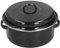 Small 24cm Enamel Roasting Pan, Oval Roasting Pan, Excellent Heating Roaster with Domed Lid, Oval Turkey Roaster Pot, Broiler Pan Great for Barbecue Meat, Sweet Potatoes, Vegetables