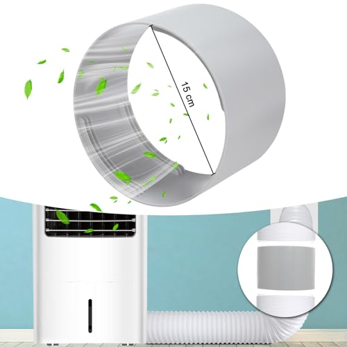 JOYUE Klimaanlagen Abluftschlauch Adapter 150 mm Abluftschlauch Anschluss, Klima Abluftschlauch Adapter, Klima Schlauchadapter Bluftschlauch Verbindungsstück Tragbarer, Klimaanlagen Schlauch Zubehör