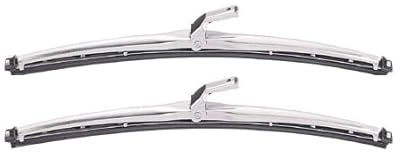 2 Spazzole Tergicristalli Cromate (NON ORIGINALI) COMPATIBILI con 500 Cinquecento D'EPOCA D - F - L - R prodotte dal 1957 in poi Coppia Spazzola Tergi Cristallo - 605/11CR2