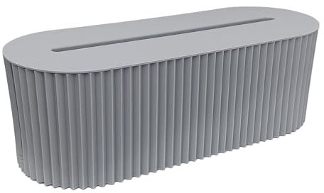 Scatola di immagazzinaggio per cavi Grande scatola portacavi con coperchio in plastica Contenitore per rifiuti domestici Protezione per bambini 33x13x12 cm (blu)