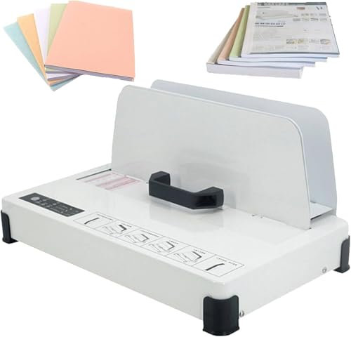 FJYAWEN Thermobindegerät, 500 Blatt Kapazität, Buchbindematerial, Dokumentenbinder, 3 Stufen Zeiteinstellung, A3/A4/A5/A6 Heißschmelzgerät, Thermobinder