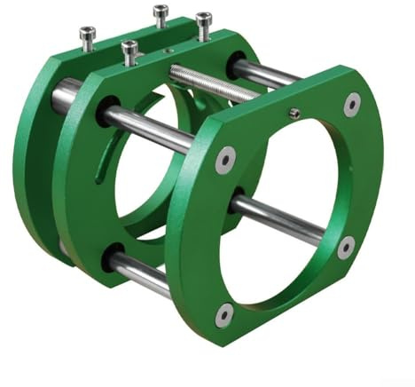 Base di sollevamento per sega da tavolo per la lavorazione del legno, sistema di sollevamento manuale con morsetto a 4 ganasce, corsa da 51 mm, adatta per router da 64-66 mm, per alluminio CNC A