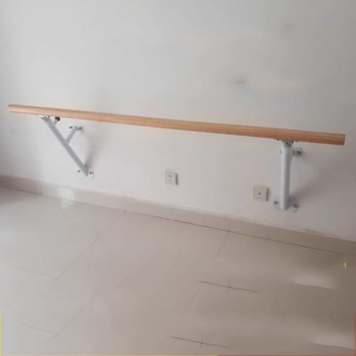 Generiskt trappräcke balettstång, justerbar, fristående, för barnbalett eller aktiva träningspass, beige – 1 m