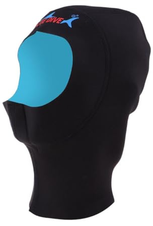 POXZSFX Discover Comfort And Style With Surfing Hood Designed For Men And Women Wetsuits Neoprene Cap 1mm Premium Neoprene Scuba Diving Hood Diving Women, Black, XL