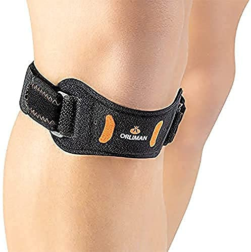 Orliman Patella Strap, CE-Marked Class I Knee Support for Patellar Tendonitis, Jumper’s Knee & Osgood-Schlatter | Adjustable Infrapatellar Compression Strap | Low-Profile, Left or Right