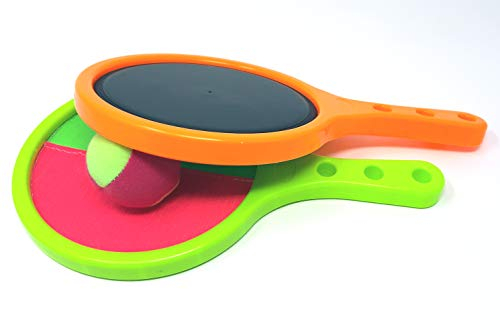 Brigamo 2in1 Klettball Strand Tennis Softball & Klettball Spiel, Klettballspiel für Kinder