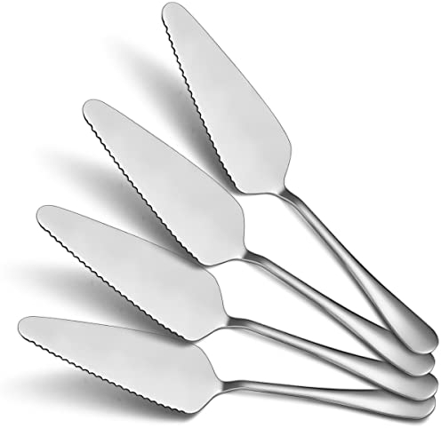 Kyraton Gold Cake Cake Pasticceria Confezione Da 4, Set Di Coltelli e Server Per Torta Nuziale, Set Da Taglio Per Torte Nuziali In Acciaio Inossidabile Dorato