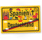 DankeDir! Spanien Deutschland Ortsschild - Schild 30 x 20 cm - Geschenk Idee Gutschein Reise Urlaub Reisegutschein Männer & Frauen Geldgeschenk Abschiedskarte Geschenkidee Deko Karte