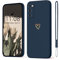 Mitetabo für Samsung Galaxy S20 FE Hülle,Handyhülle Samsung Galaxy S20 FE 4G/5G Gold Liebesherz Mädchen Case Weich Silikon Slim Stoßfest Kratzfeste Süßes Gold Love Schutzhülle für S20 FE Tiefseeblau