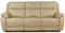 3-Sitzer Ledersofa mit Relaxfunktion Atlanta - Komfort Sofa mit 2 Liegesitzen - Relaxmechanismus Zero-Wall - Taschenfederkern - Echtleder & Kunstleder - Wohnzimmermöbel - Cappuccino