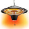 Deckenheizstrahler | Halogen Heizpilz zum hängen | Ø 42cm | 1500 Watt | 2 Heizstufen | inkl. Kette