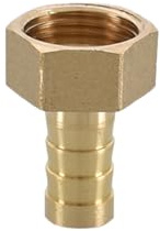 XSDSM Conector de Manguera Roscados Accesorios de Conexión de Latón Conectores de Tubería Rectos Conector de Manguera para Conexion de Tubería,G 1/2 Hilo Interno - 12 MM