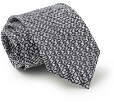 THE SAVILE ROW COMPANY LONDON Cravate en soie à motifs pour homme, Bleu marine à pois, taille unique