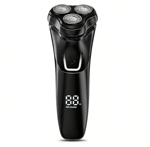 Veaprizper Electric Razor for Men Cordless: Wet/Dry Shavers IPX6 Waterproof - USB Rechargeable Beard Shaver with Pop-up Trimmer & SkinProtect Technology for Travel Home