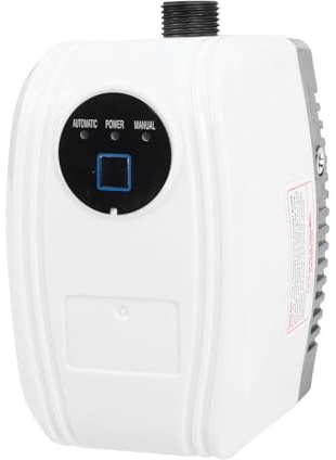 Jectse Pompe de Surpression Automatique 65 W, Pompe à Pression D'eau avec Technologie de Détection D'eau et Moteur à Noyau en Laiton, pour Pomme de Douche, Chauffe-eau Solaire, (Prise UE)