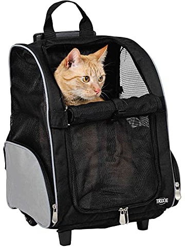 Trixie Nylon Trolley, 36 ﾗ 50 ﾗ 27 cm, Black/ Grey