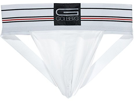 GOLBERG G Men’s Athletic Supporter – Contoured Waistband for Comfort – (White, X-Large)