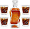 Maverton Whiskey Karaffe + 4 / 6er Whiskygläser Set mit Gravur - 700ml Whisky Dekanter - zu Weihnachten - Geschenk zum Geburtstag für Männer - Glückwünsche