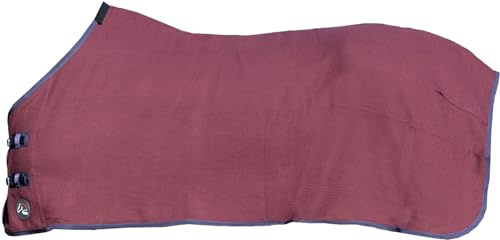 HKM Oakland 145 - Coperta per cavalli, effetto nido d'ape, colore: Nero