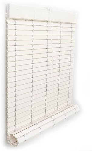 PERSIANA ALICANTINA Enrollable para Ventanas Y Puertas | PVC Color Blanco | Varios TAMAÑOS (75x90cm)