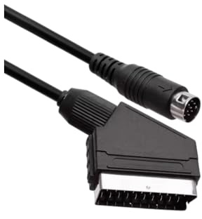 WICAREYO RGB Scart AV Cable Lead Audio Video Connector,Compatible for Genesis 2 &3 PAL 5.9 FT