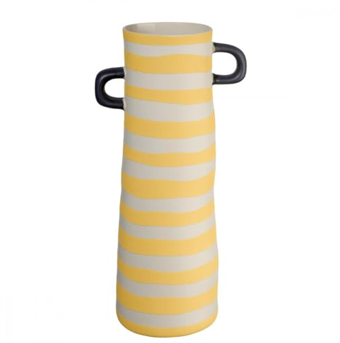 ASA Selection Vase Gelb Gestreift Rayu L 10 cm B 10 cm H 28 cm