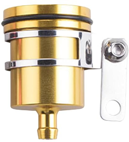 Streysisl Brake Fluid Reservoir Oil Cup,Motorcycle Clutch Brake Aluminum Alloy Fluid Bottle - Cylinder Brake, Fluid Refilling Bottle, Oil Cup Reservoir Safe to Prevent Any Spatter