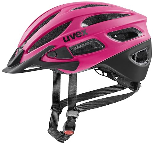 uvex true cc - lätt allroundhjälm för kvinnor - individuell justerbar passform - utbyggbar med LED-ljus - euphoria-black matt - 55-58 cm