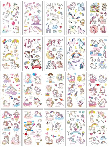 TPZORJX 20 feuilles Stickers Licorne,Autocollants pour scrapbooking,Autocollant Scrapbooking Licorne,Autocollants Enfants Fille, Petit Gommettes Autocollantes Pour DIY Ordinateur Portable, Scrapbook