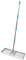 Silber Lawn Level Tool, Edelstahl Rasen Nivellierung Rake mit Upgrade-Teleskopgriff, für Ebene Boden Schmutz Bodenflächen 76*25cm