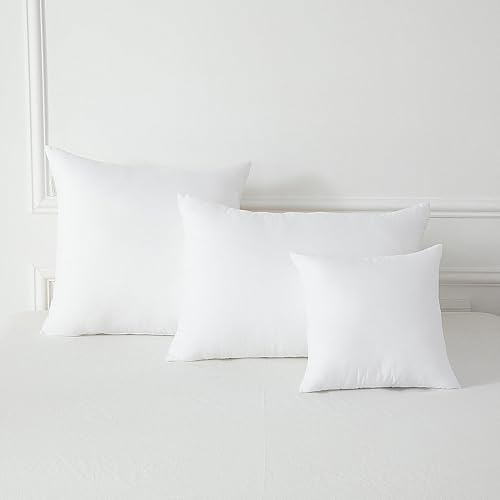 YC Kitchen Cuscino nuvola ultra morbido in microfibra, comfort personalizzato, cotone morbido e sano, bianco (40 x 40 cm, 1 pezzo)