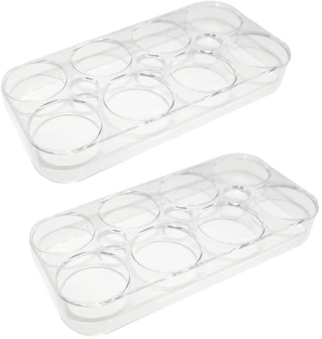 Foonary Nevera, huevera para frigorífico, recipiente para 16 huevos, almacenamiento de huevos, frigorífico, bandeja para huevos, almacenamiento de huevos, adecuado para cocina, comedor y camping