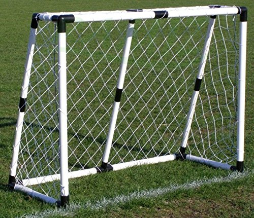 BSD Groß Fussballtor + Ball, Großes weißes Garten-Trainingstor